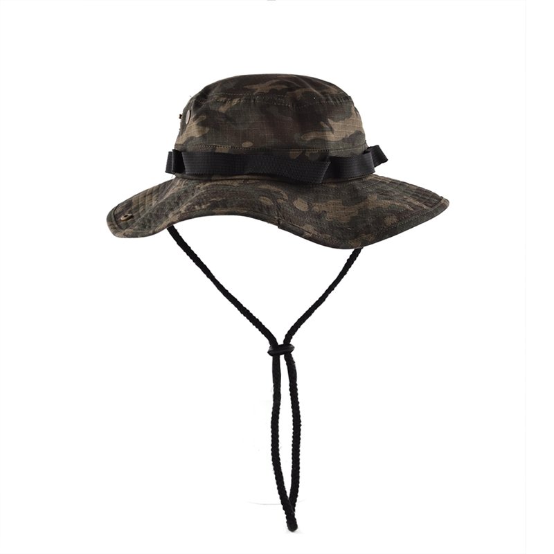 Men Women wide brim camouflage camo bucket hat custom boonie hat3d puff embroidery hat
