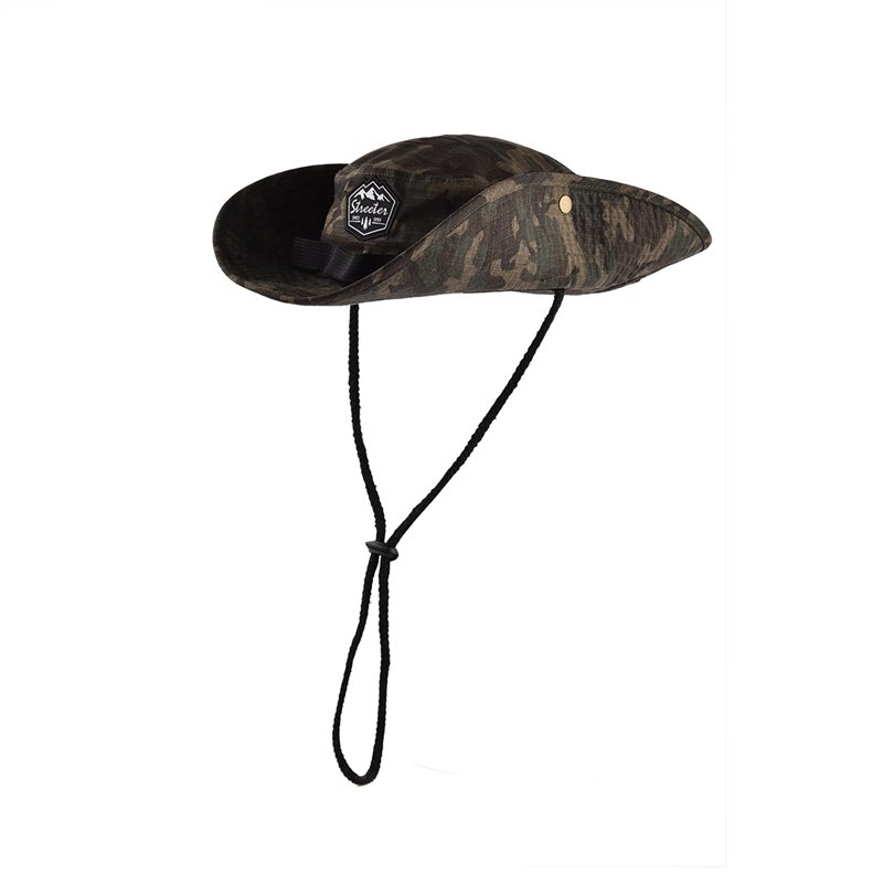 Men Women wide brim camouflage camo bucket hat custom boonie hat3d puff embroidery hat