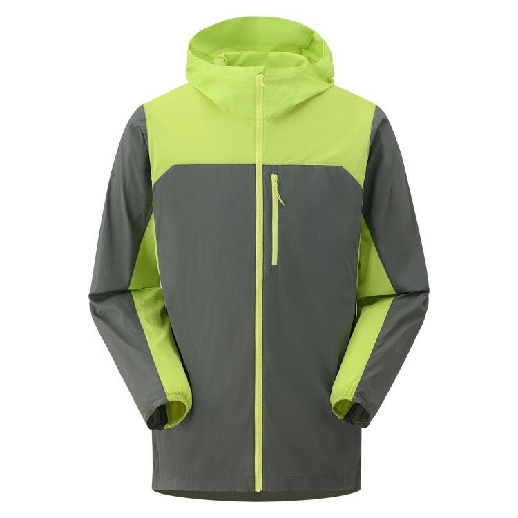 OEM ODM Custom Summer Thin Breathable Windproof Waterproof Outdoor Hooded Softshell Jacket For Men