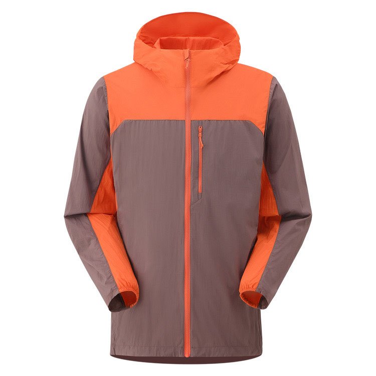 OEM ODM Custom Summer Thin Breathable Windproof Waterproof Outdoor Hooded Softshell Jacket For Men