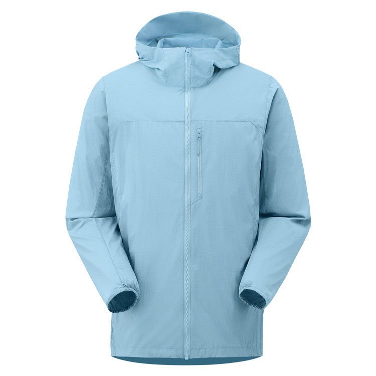 OEM ODM Custom Summer Thin Breathable Windproof Waterproof Outdoor Hooded Softshell Jacket For Men