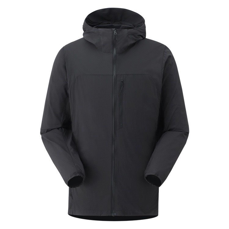 OEM ODM Custom Summer Thin Breathable Windproof Waterproof Outdoor Hooded Softshell Jacket For Men
