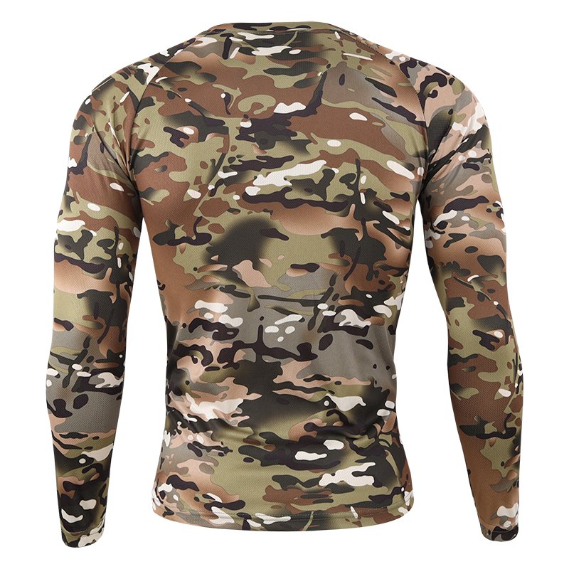 ESDY Long Sleeve Camo T-Shirt Outdoor Hiking Men's Hunting Camping Shirt