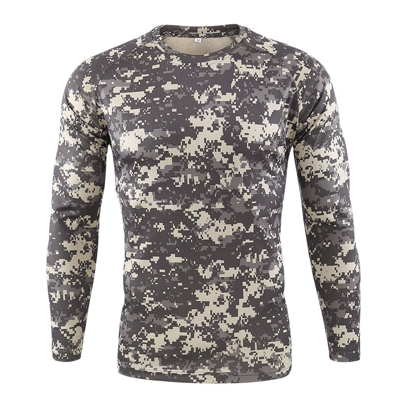 ESDY Long Sleeve Camo T-Shirt Outdoor Hiking Men's Hunting Camping Shirt