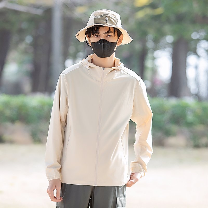 Outdoor Summer Sports Jacket Sunscreen UPF50+ Anti UV Coat Unisex Casual Windbreak Sun Protection Hooded Long SleeveJacket