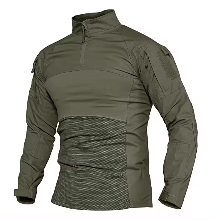 Spring and Summer Outdoor Tactical Long Sleeve Hiking Fishing Moisture Wicking Casual Shirt