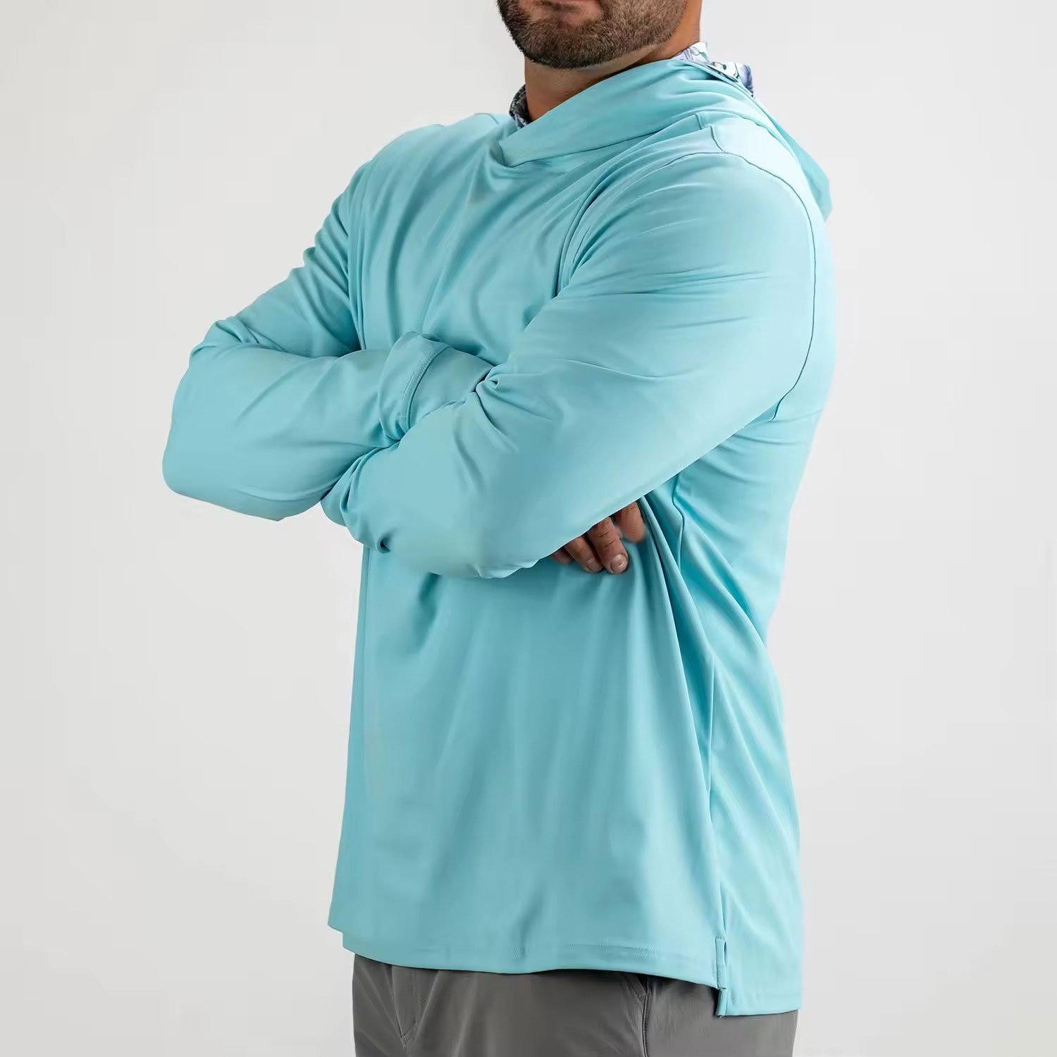 Yijin custom UV Protection Performance Shirts Long Sleeve sports gym Hiking Fishing Outdoor Shirt&Tops Lightweight Hoodie
