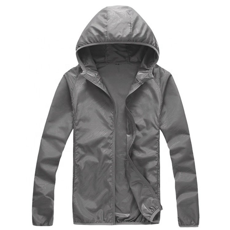 Outdoor Ultra Thin Unisex Sun Protection Clothing Summer Waterproof Windbreaker Jacket Rash Guard