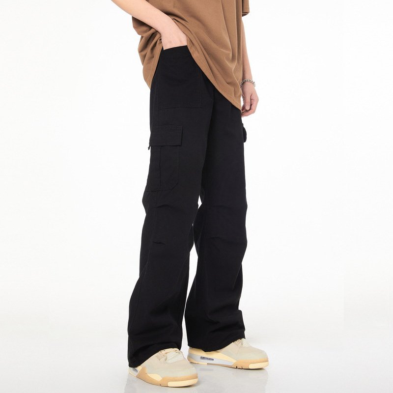 Wholesale Men's Stylish Cargo Pants Casual Multi Pocket Pants Men Outdoor Hiking Trousers Mens Streetwear Straight Trousers