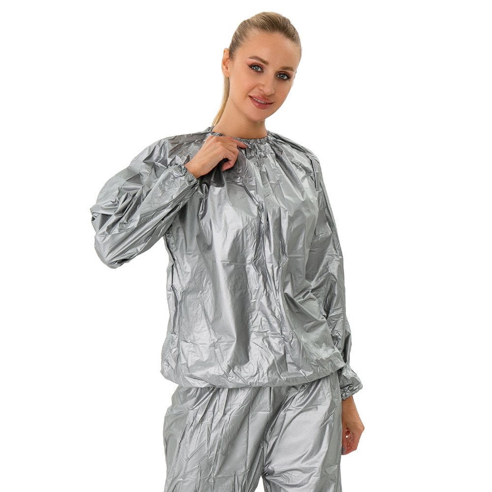 Fitness Weight Loss Sweat Sauna Suit Exercise Gym Sauna Sweat Suits For Women/Men PVC Sauna Pants
