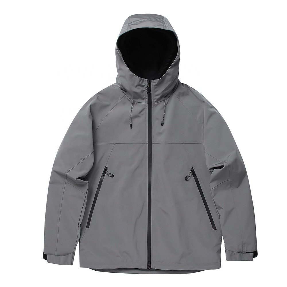 Soft Shell Men Waterproof Lightweight Hooded Windbreaker Jacket Fishing Hiking Breathable Nylon Windbreaker Tracksuit