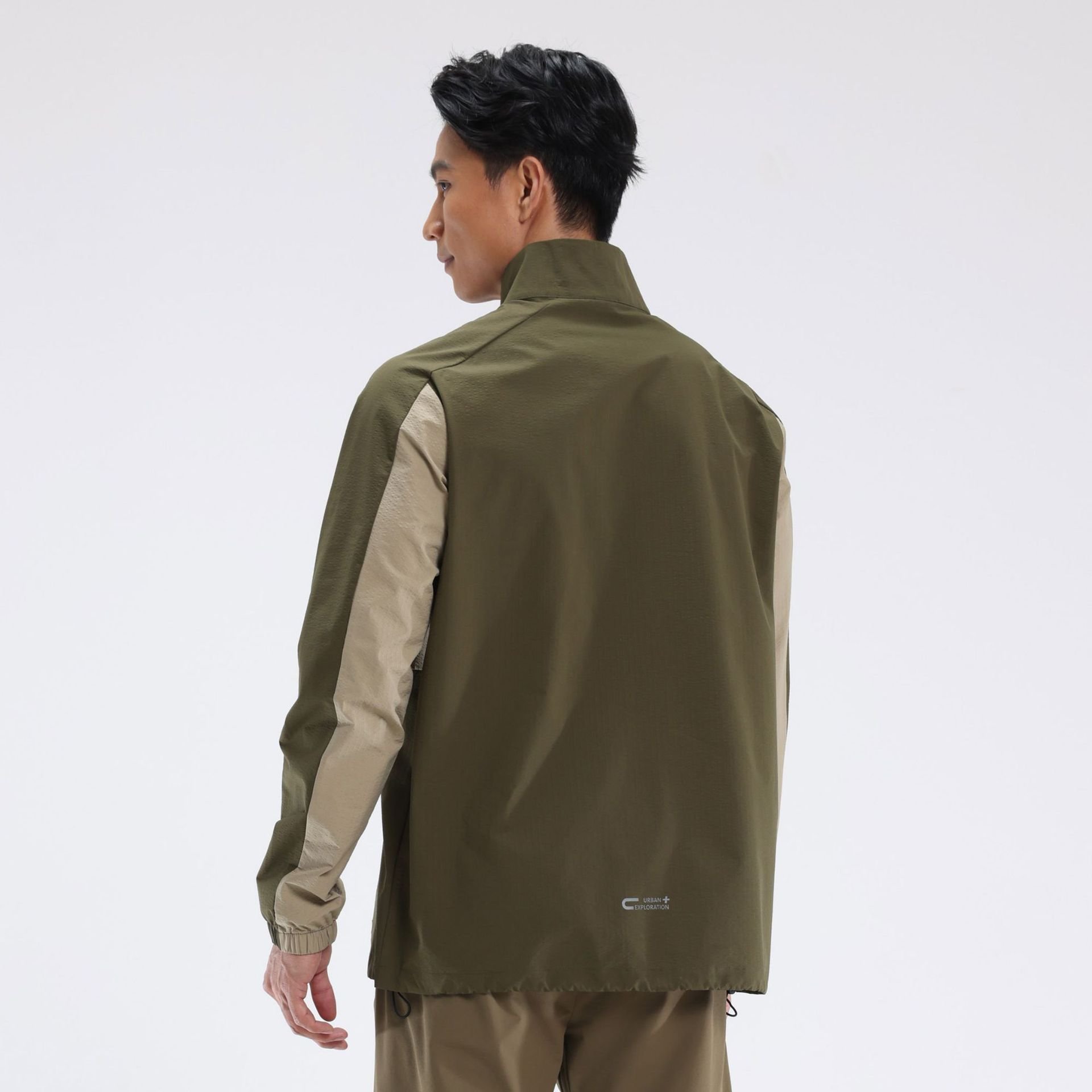 Unisex Outdoor Casual Sports Jacket Windproof Waterproof Half-Zipper Hiking Suit Fitness Training Men's Outdoor Sports Outwear