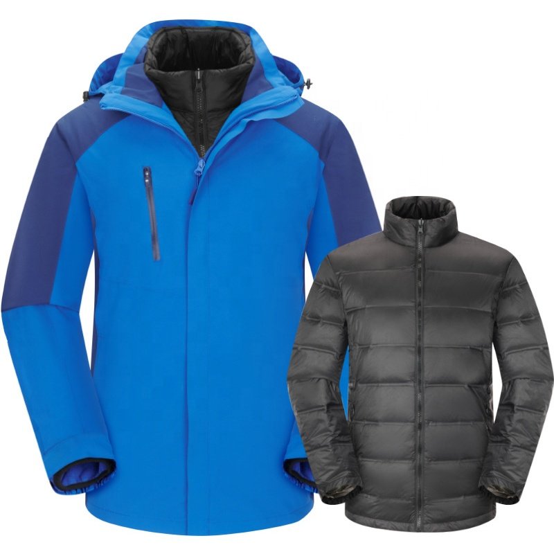 Winter Waterproof Warmth Hiking Jacket Outdoor Clothing High Quality Camping Jacket Down Liner Mountain
