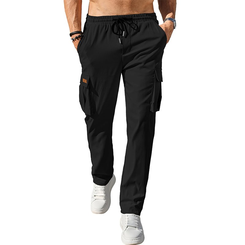 Wholesale custom logo Men's Casual Cargo Pants Hiking Pants Workout Joggers Sweatpants for Men