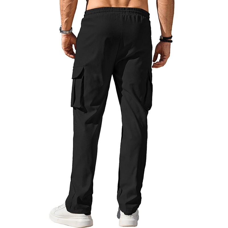 Wholesale custom logo Men's Casual Cargo Pants Hiking Pants Workout Joggers Sweatpants for Men