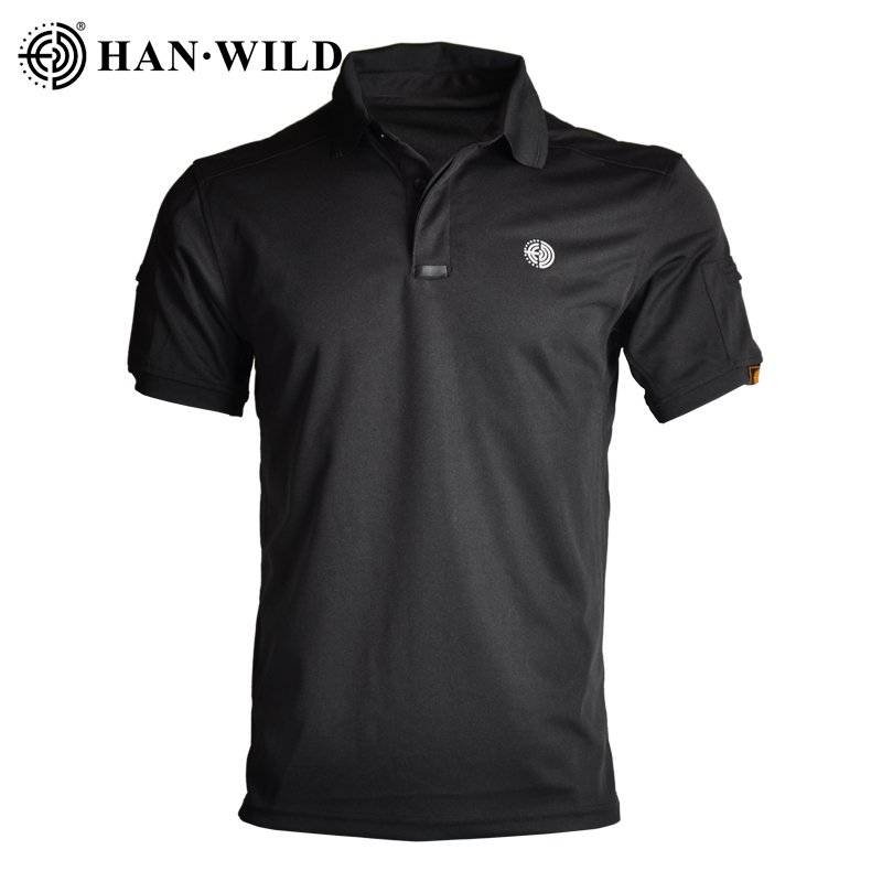 HAN WILD Clothing manufacturer men's polo shirt T-shirt tactical hiking quick-drying short-sleeved shirt