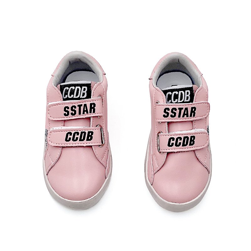CCDB Star Pink Kids Sneakers Wholesale Fashion Little Girls Footwear Casual Shoes Custom Children's Sports Shoes