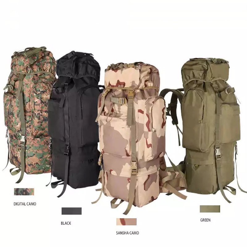 Outdoor Backpack Large Capacity Survival Men's Outdoor Camping Hunting Bag Nylon Oxford Lining Zipper Sporty Fashion Day Use