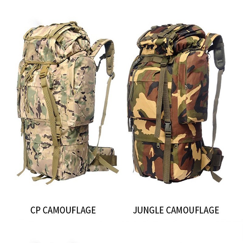 Outdoor Backpack Large Capacity Survival Men's Outdoor Camping Hunting Bag Nylon Oxford Lining Zipper Sporty Fashion Day Use