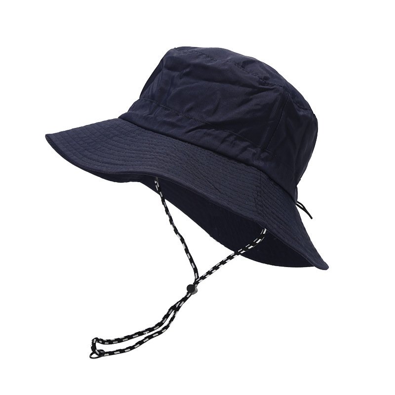 Outdoor Anti Ultraviolet Waterproof Bucket Hat Foldable Pocket Cap Quick Dry Fishing Traveling Portable Hat With Wind String