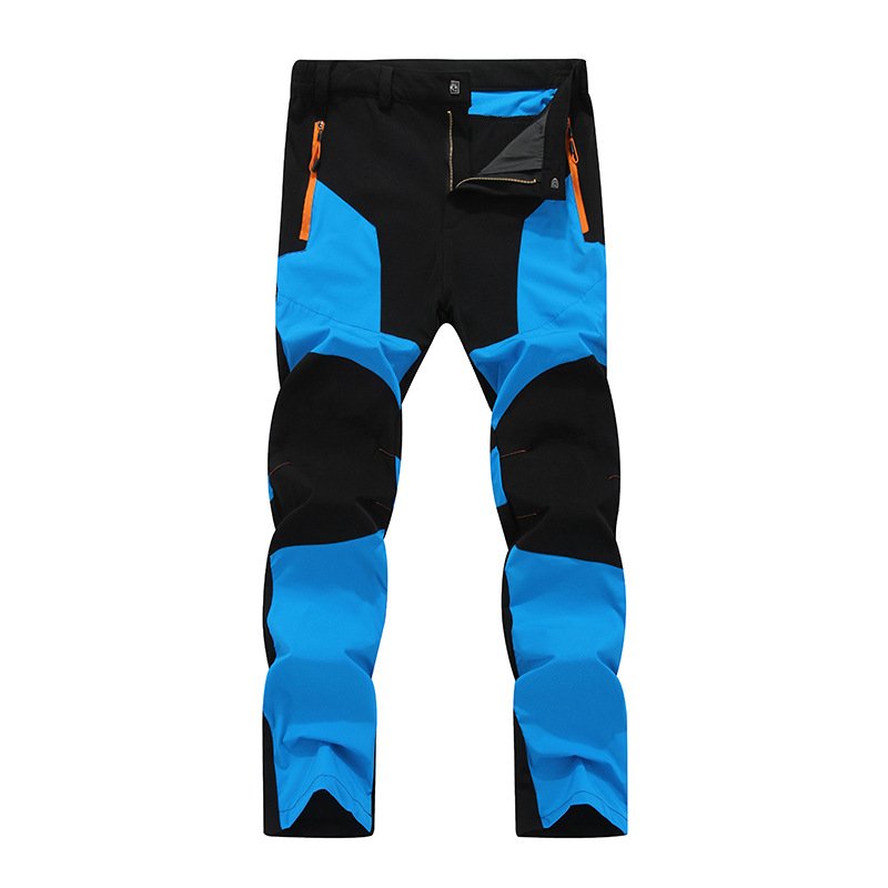 Men's Quick Dry Outdoor waterproof Pants for Trekking Hiking Camping Fishing Mountain Climbing Cycling-Thin Elastic Sports Pant