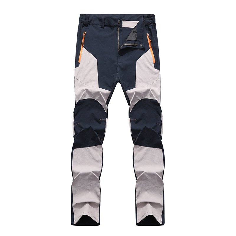 Men's Quick Dry Outdoor waterproof Pants for Trekking Hiking Camping Fishing Mountain Climbing Cycling-Thin Elastic Sports Pant