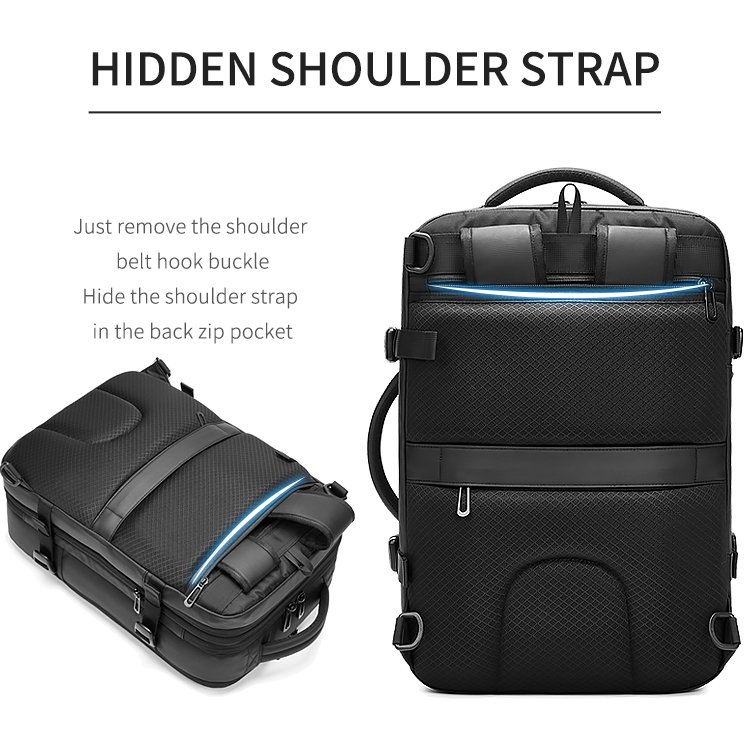 Design TERABYTE TSA Business Laptop Backpack For Men Travel Backpack With USB Charging Port College Tech Backpacks With RFID