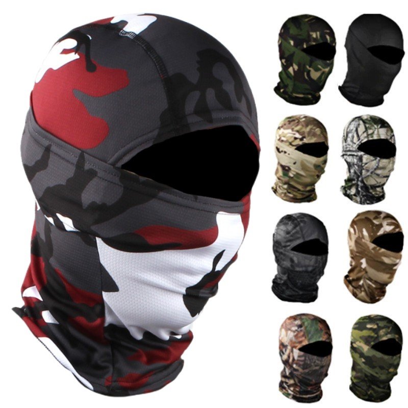 High Quality Custom Logo Printing Balaclava Full Face Cover Cycling Beanie Balaclava For Outdoor