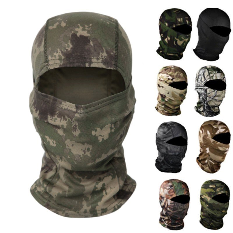 High Quality Custom Logo Printing Balaclava Full Face Cover Cycling Beanie Balaclava For Outdoor