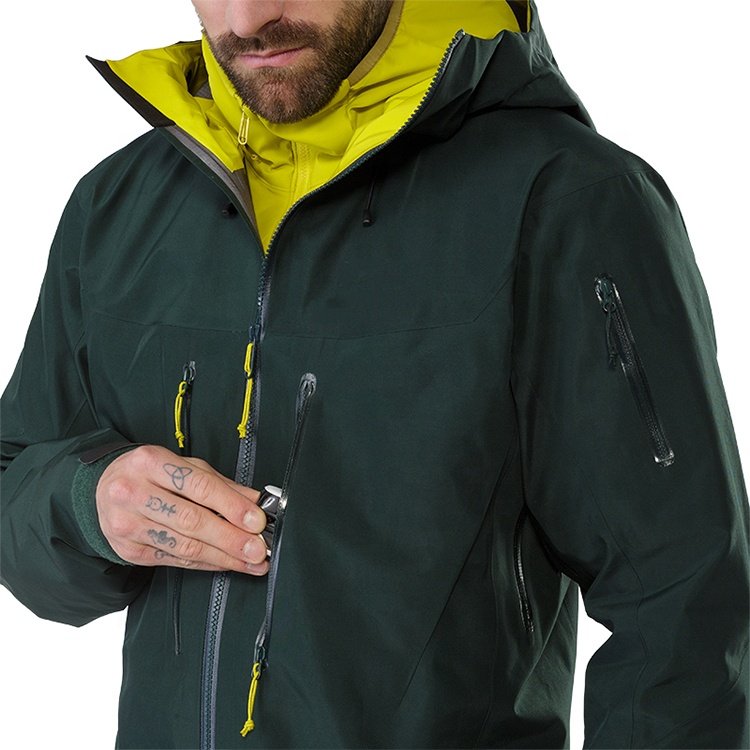 OEM Outdoor Sportswear 3-Layer Fabric camping hiking Jacket Waterproof for men