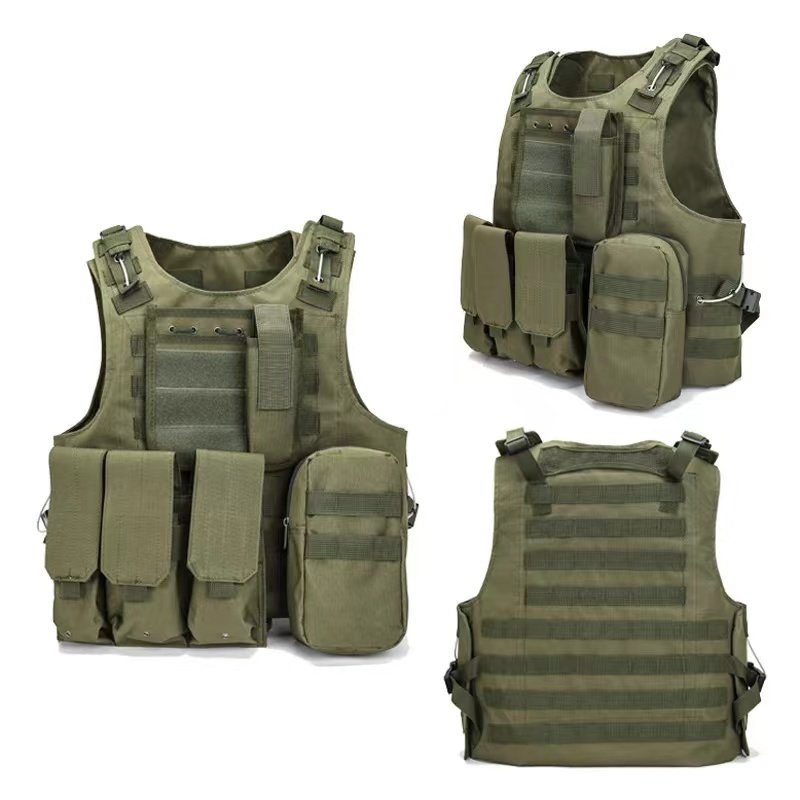 Combat Waistcoat Assault Molle Vest Equipment Outdoor Clothing Hunting Plate Carrier Camouflage Vest Adjustable Tactical Vest
