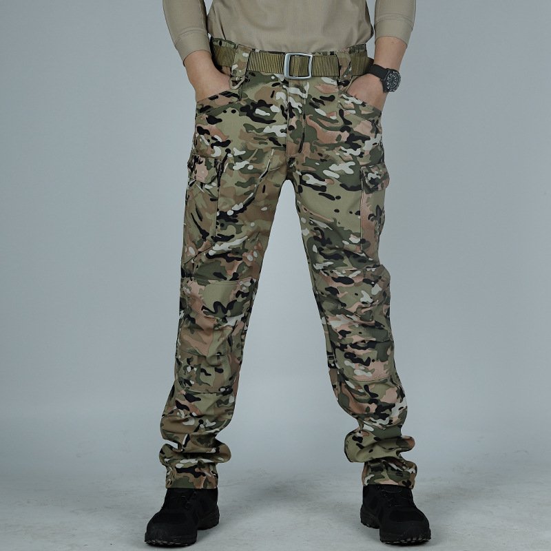 IX7 Waterproof Soft Shell Camouflage Hiking Hunting Multi Pockets Combat Tactical Pants