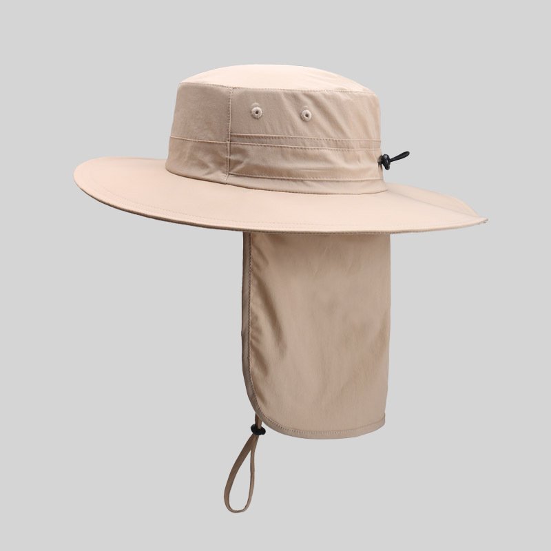 Unisex Quick Drying Sun Shading Bucket Hat Custom Logo Elastic Beach Cape for Summer Fishing Outdoor Sun Protection