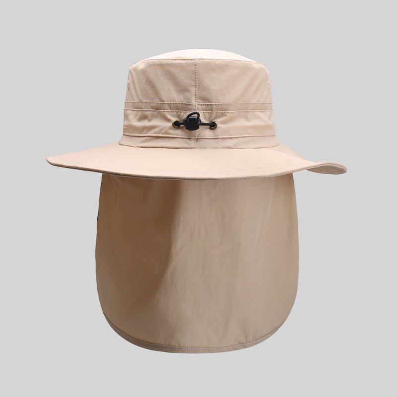 Unisex Quick Drying Sun Shading Bucket Hat Custom Logo Elastic Beach Cape for Summer Fishing Outdoor Sun Protection