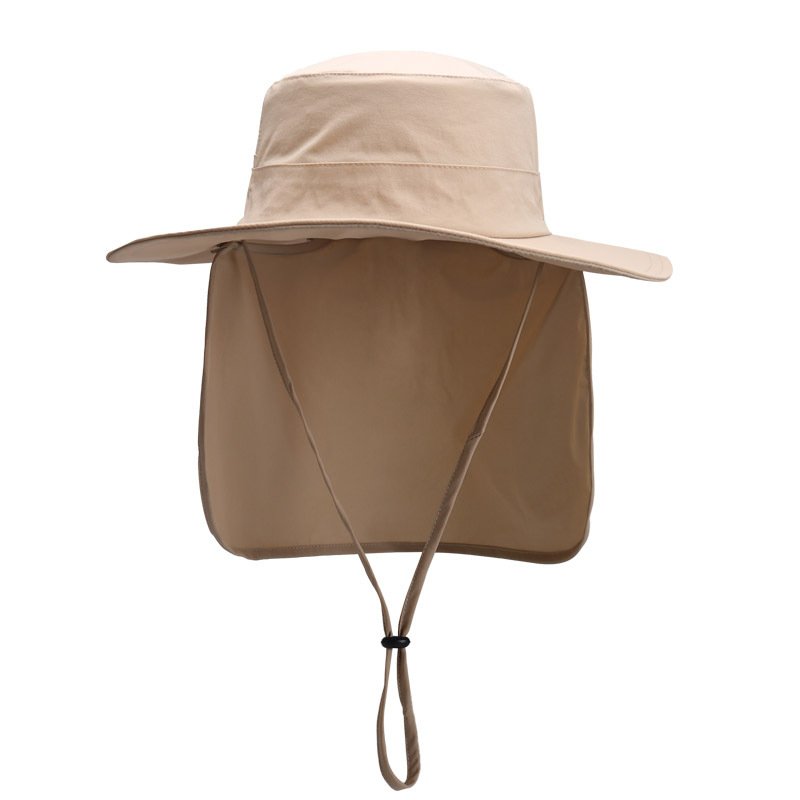 Unisex Quick Drying Sun Shading Bucket Hat Custom Logo Elastic Beach Cape for Summer Fishing Outdoor Sun Protection