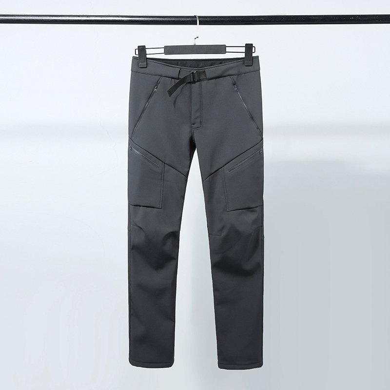 Men's Winter Waterproof Softshell Pant With Fleece Outdoor Tactical Trousers Hiking Hunting Worker Cargo Causal Pants