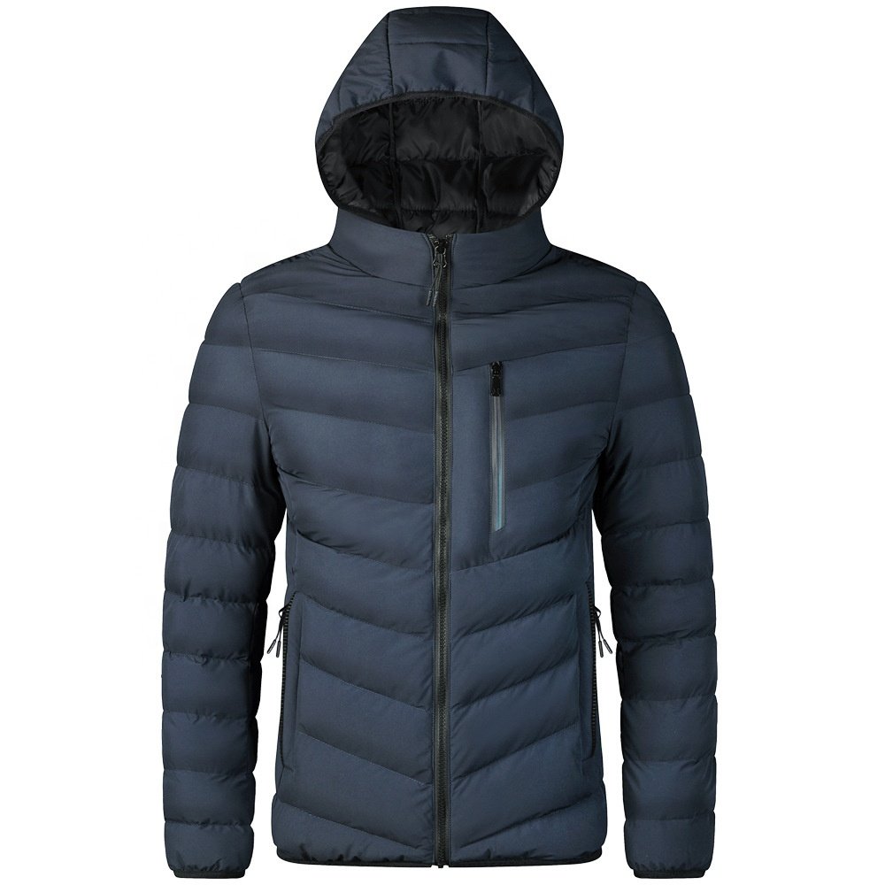 Wholesale classic basic Clothing Custom Men's puffer jacket Waterproof Casual Plain winter padding Jacket