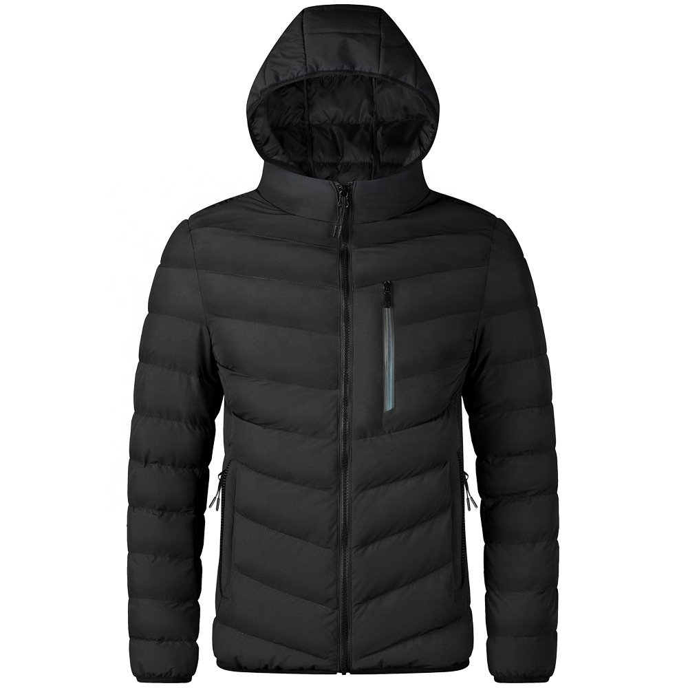 Wholesale classic basic Clothing Custom Men's puffer jacket Waterproof Casual Plain winter padding Jacket