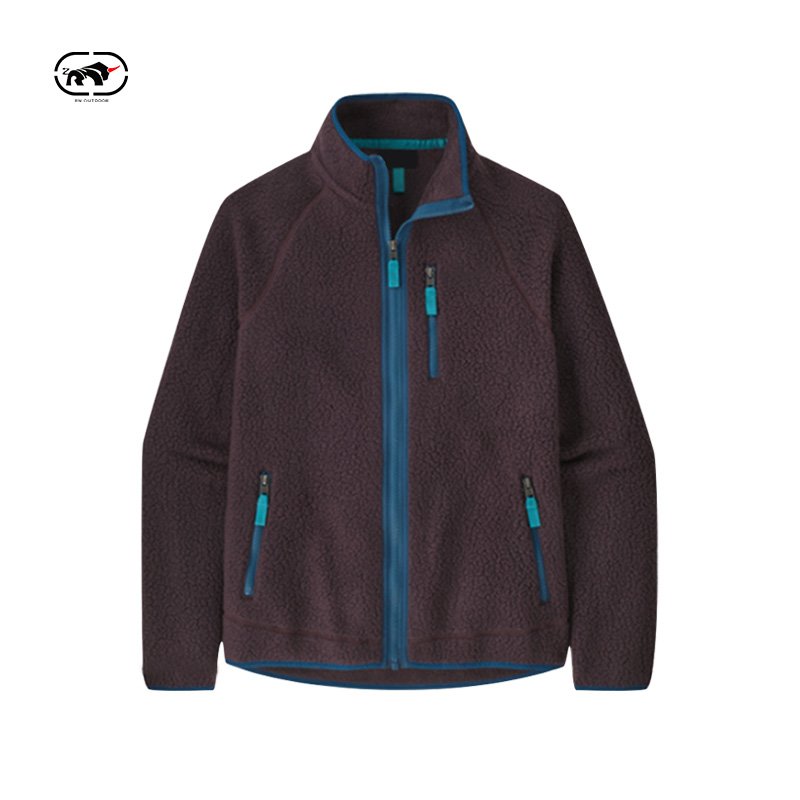 Custom Men's Hiking Jackets Thicken Warm Polar Fleece Jacket Outdoor Riding Climbing Camping Thermal Fleece Jacket