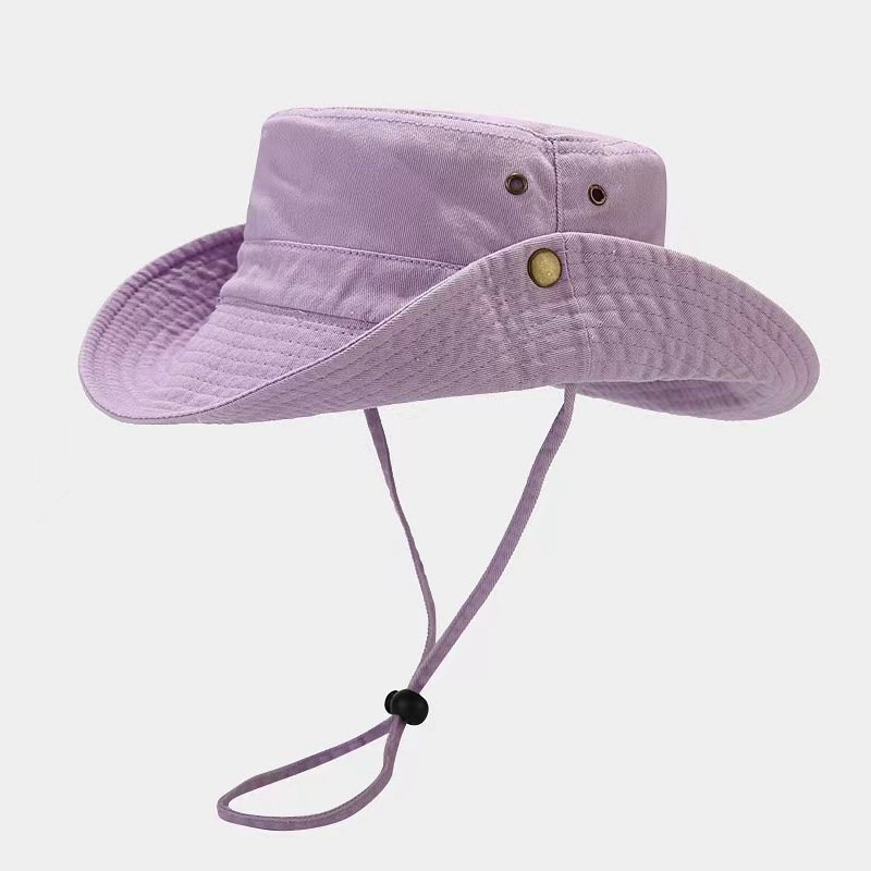 Outdoor Summer Sporty Fisherman Hat Anti-UV Breathable Mountaineering Hat with Big Brim Pattern Travel Hiking