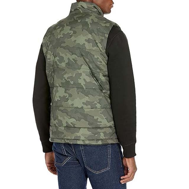 Camo Design Polyester Nylon High Street Jackets Men's Clothing In Wholesale Price Polyester Nylon Waterproof Vest Men's Jackets