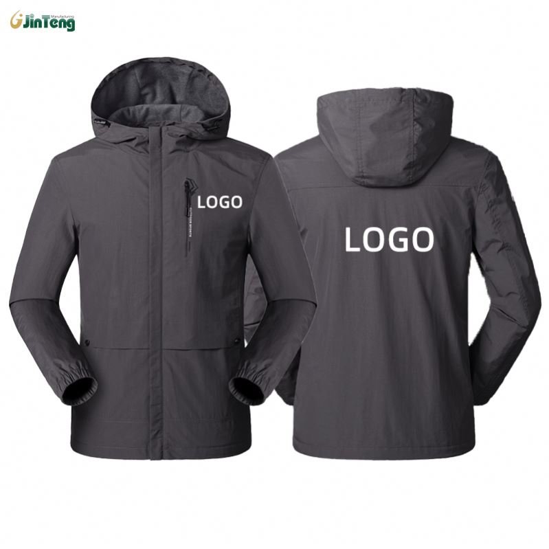Custo Waterproof Hiking Rain Gear Seam Taped Tactical Jacket For Outdoor Activites