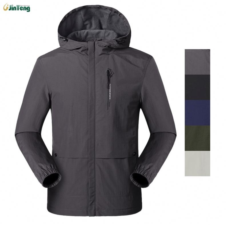 Custo Waterproof Hiking Rain Gear Seam Taped Tactical Jacket For Outdoor Activites