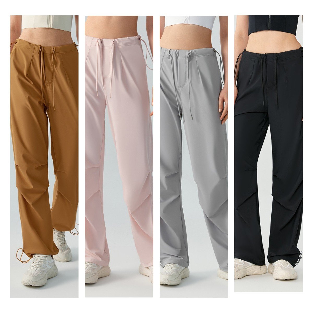 YISHENHON Women's Cargo Pants with Pockets Lightweight Quick Dry Outdoor Travel Hiking Pants Running Joggers Sweatpants