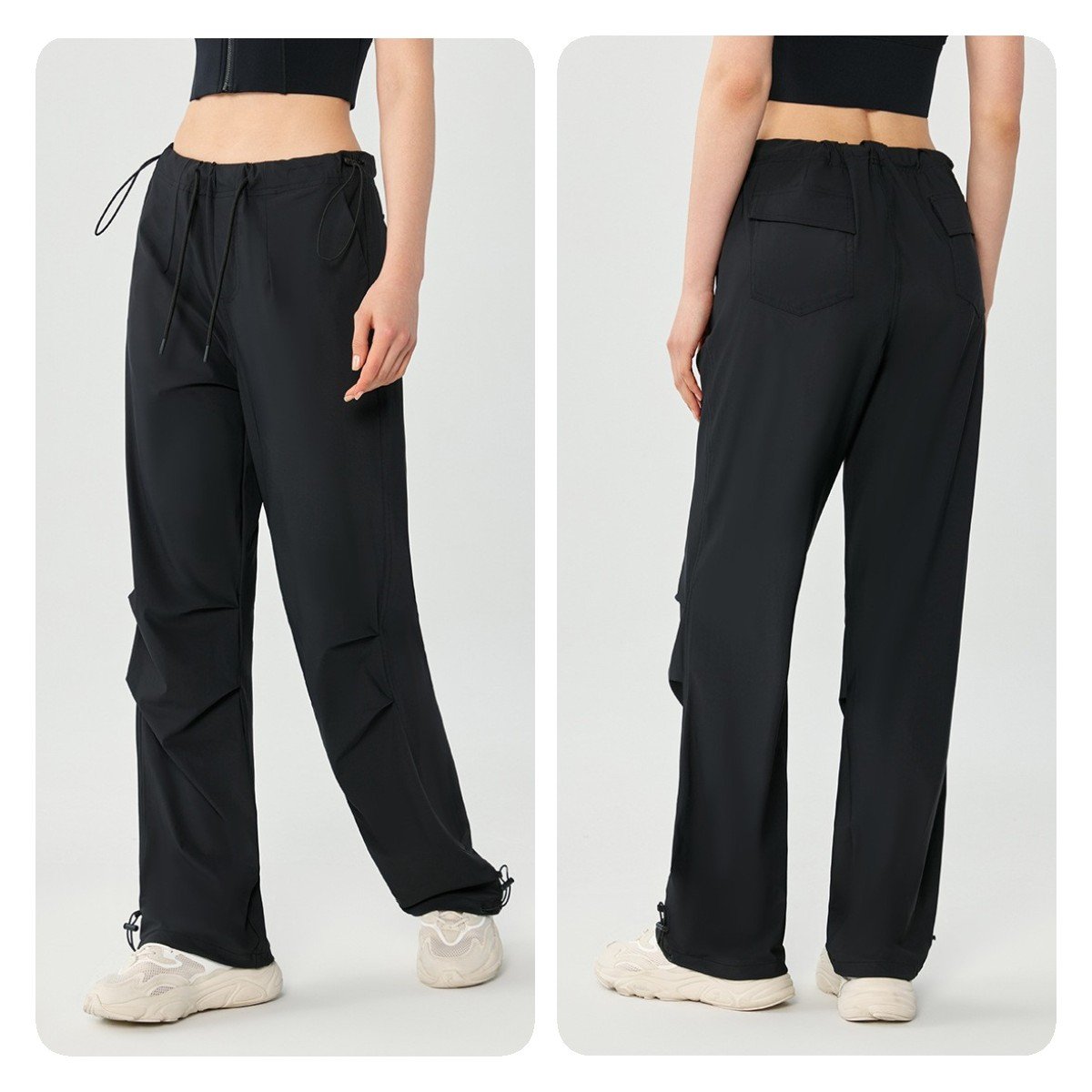 YISHENHON Women's Cargo Pants with Pockets Lightweight Quick Dry Outdoor Travel Hiking Pants Running Joggers Sweatpants