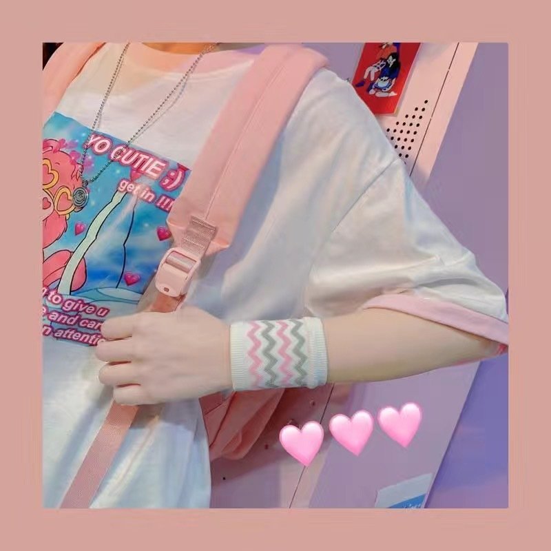 A girl with a wrist stripes and a girl with a scar on her wrist