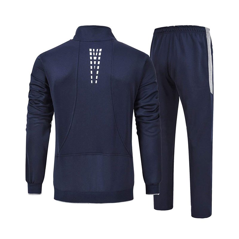 High Quality Fitness Wear Men's Two Piece Workout Tracksuit Set Athletic Sports Casual Full Zip Sweatsuit/