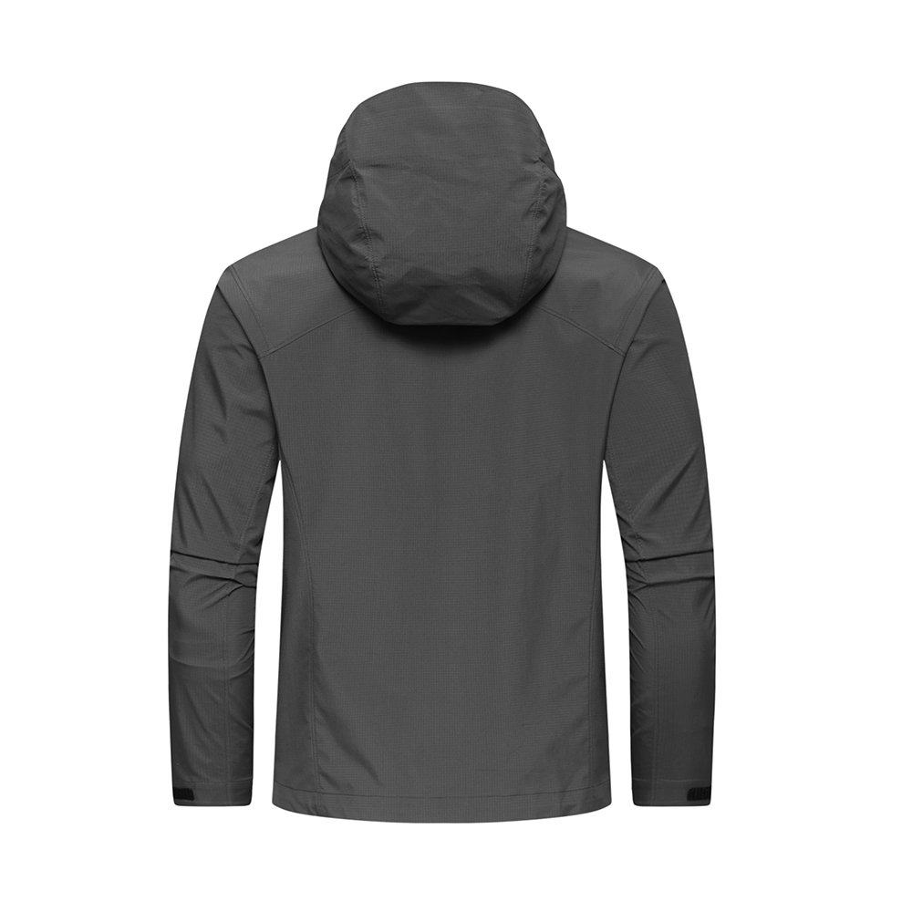 Wholesale outdoor&hiking clothing nylon hooded windbreak Jacket zip up waterproof jacket man