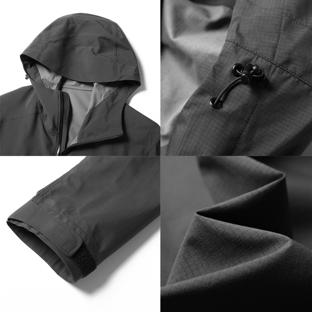 Wholesale outdoor&hiking clothing nylon hooded windbreak Jacket zip up waterproof jacket man