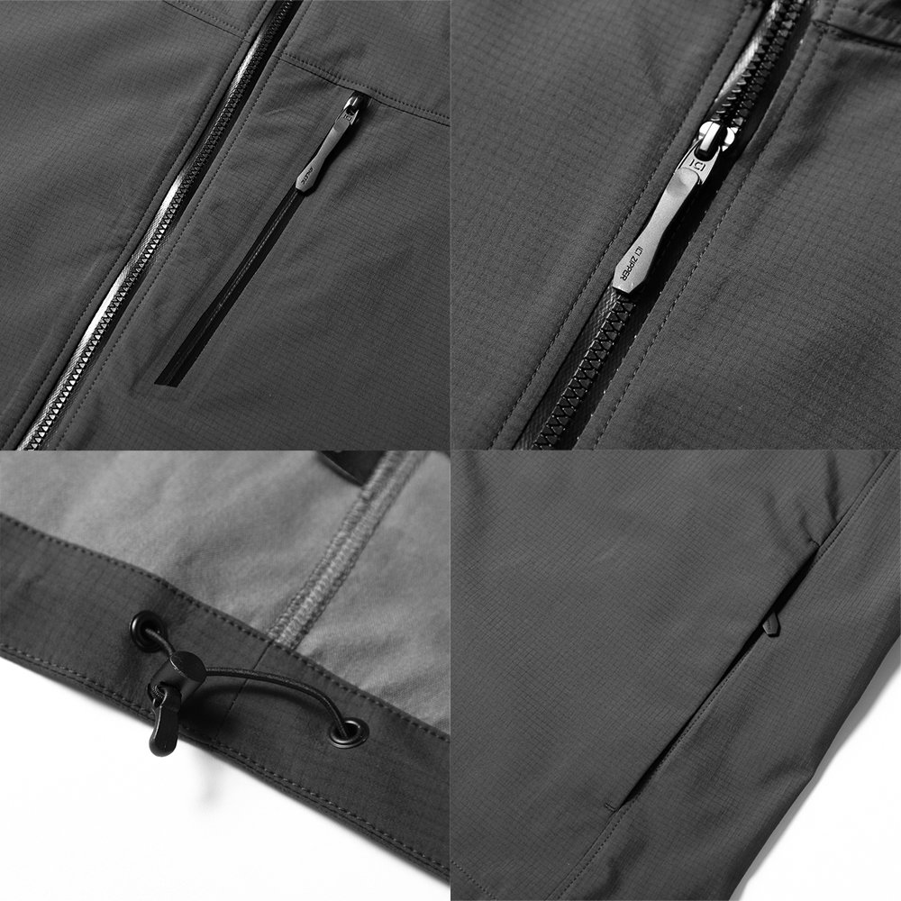 Wholesale outdoor&hiking clothing nylon hooded windbreak Jacket zip up waterproof jacket man